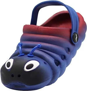 Blue Toddler Boy Caterpillar Clog