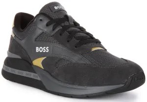 Boss Kurt Runner Sdme In Black Gold For Men