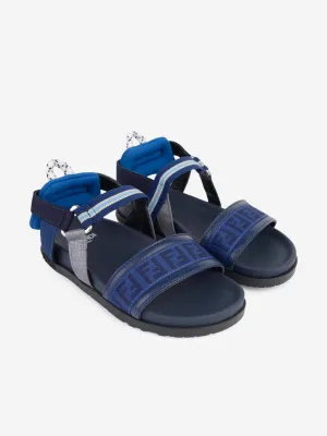 Fendi Kids FF Logo Sandals