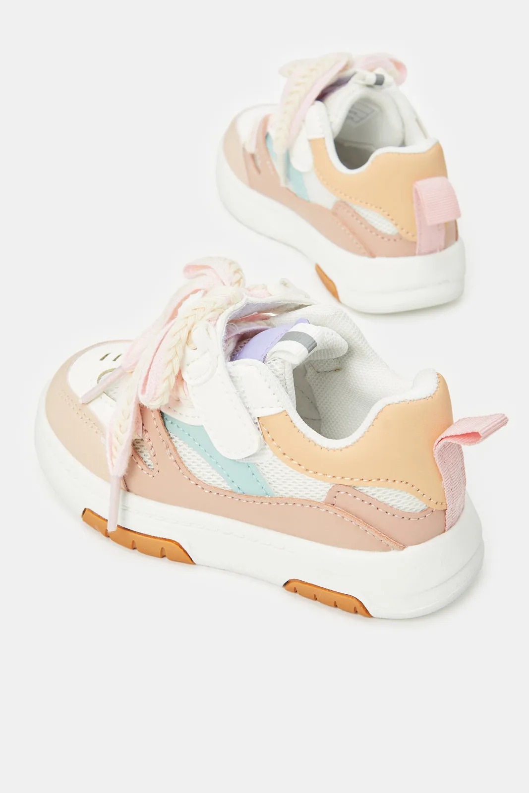 Girls Multicolour Lace-Up Sneaker