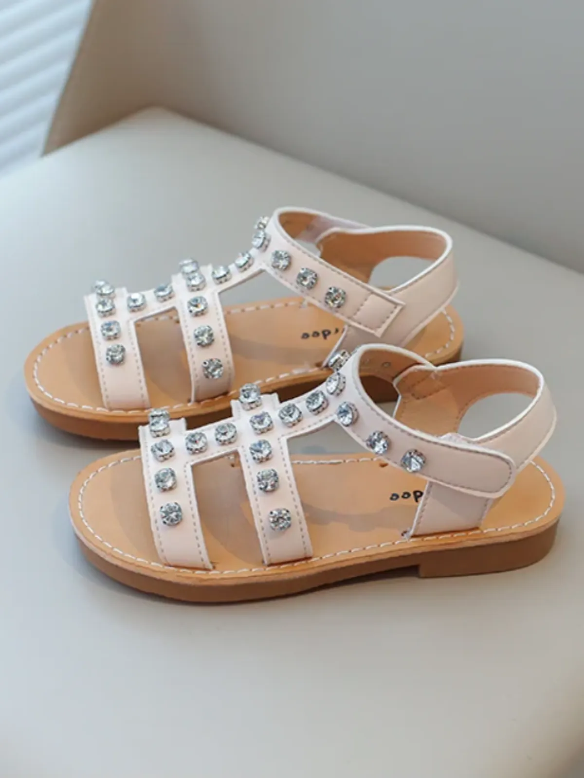 Glitzy Gladiator Studded Sandals By Liv and Mia