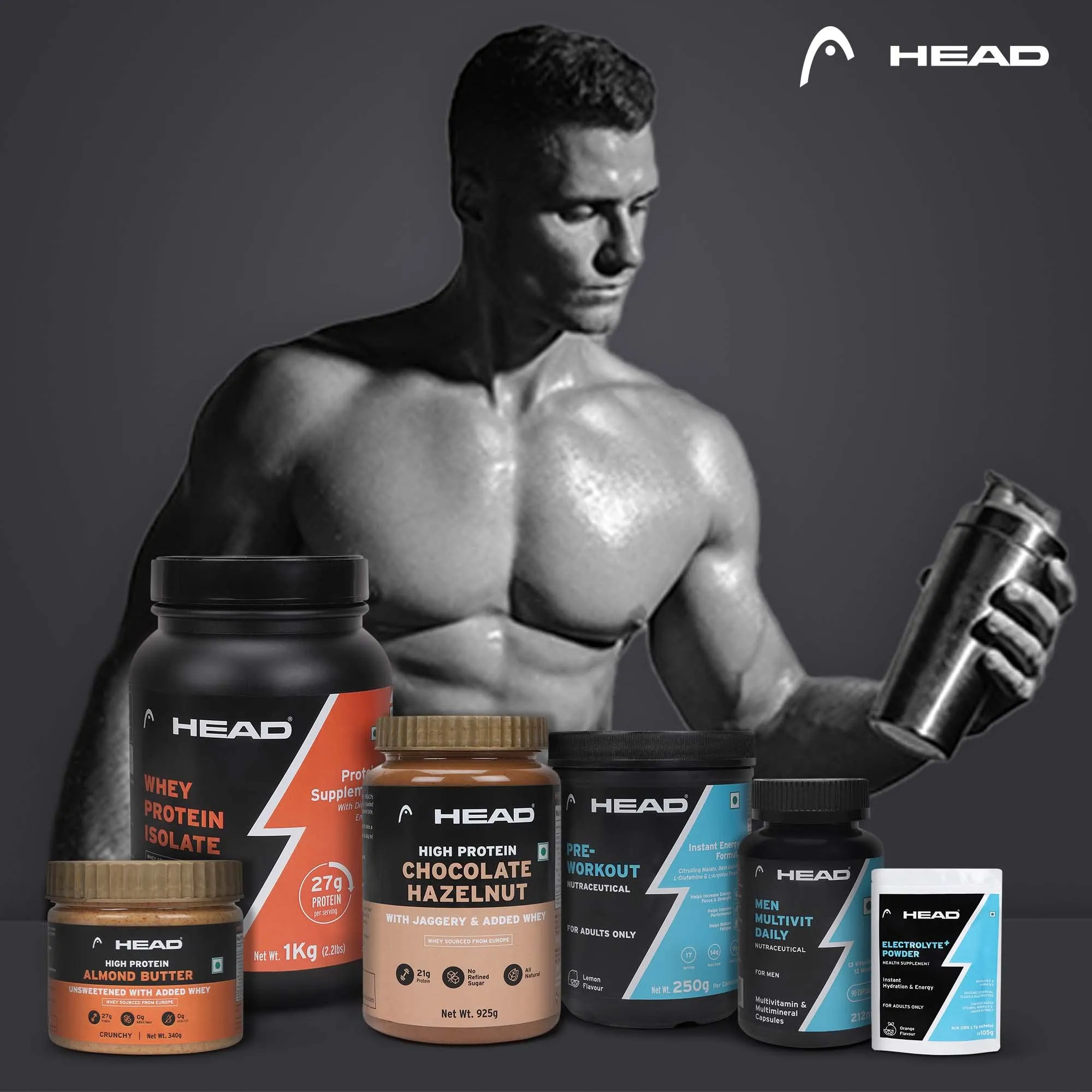 Head Pure Micronised Creatine Monohydrate (400g, Unflavoured) |Speedy Muscle Repair & Recovery | Supports Athletic Performance & Power