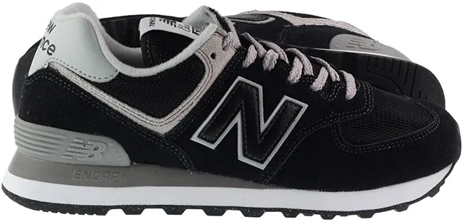 New Balance Trainers Womens 574 Black White