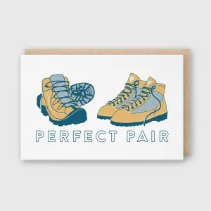 Perfect Pair Hikers Greeting Card