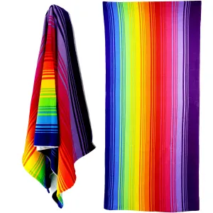 Rainbow Design Large Towel