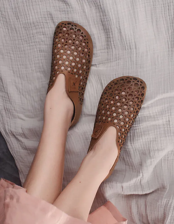 Retro Handmade Leather Comfortable Flats