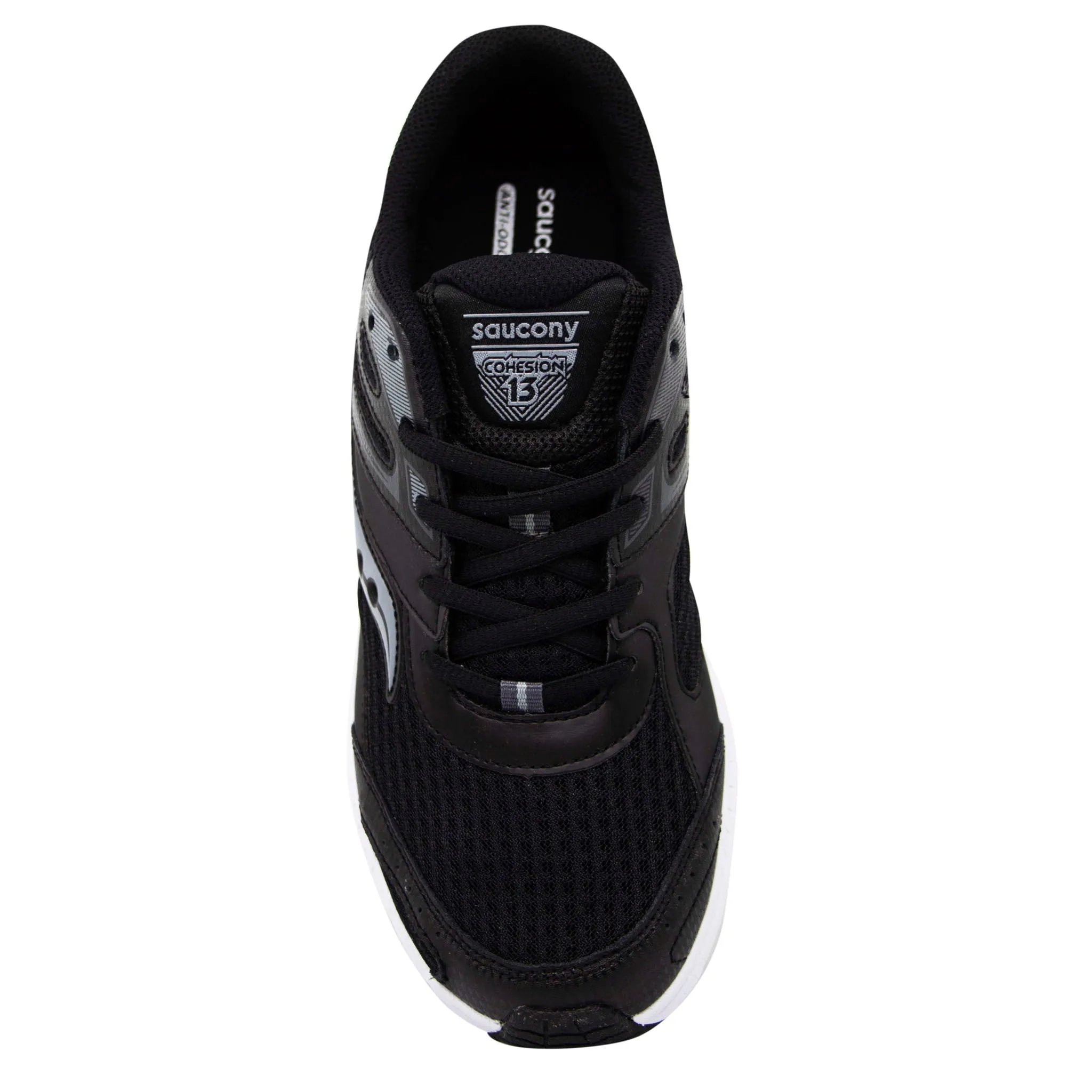 Saucony Cohesion 13 Black Trainers - Kids